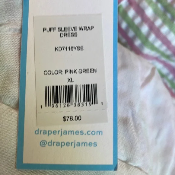 NWT Draper James RSVP Wrap Dress. XL - Picture 9 of 11
